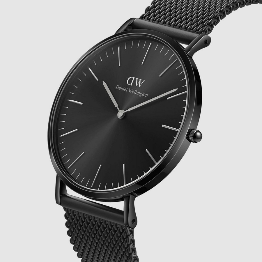 Đồng Hồ Dw Daniel Wallington Classic Mesh Onyx Black Nam Đen